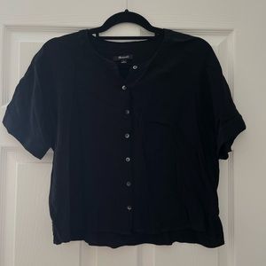 Madewell | black flowy button up